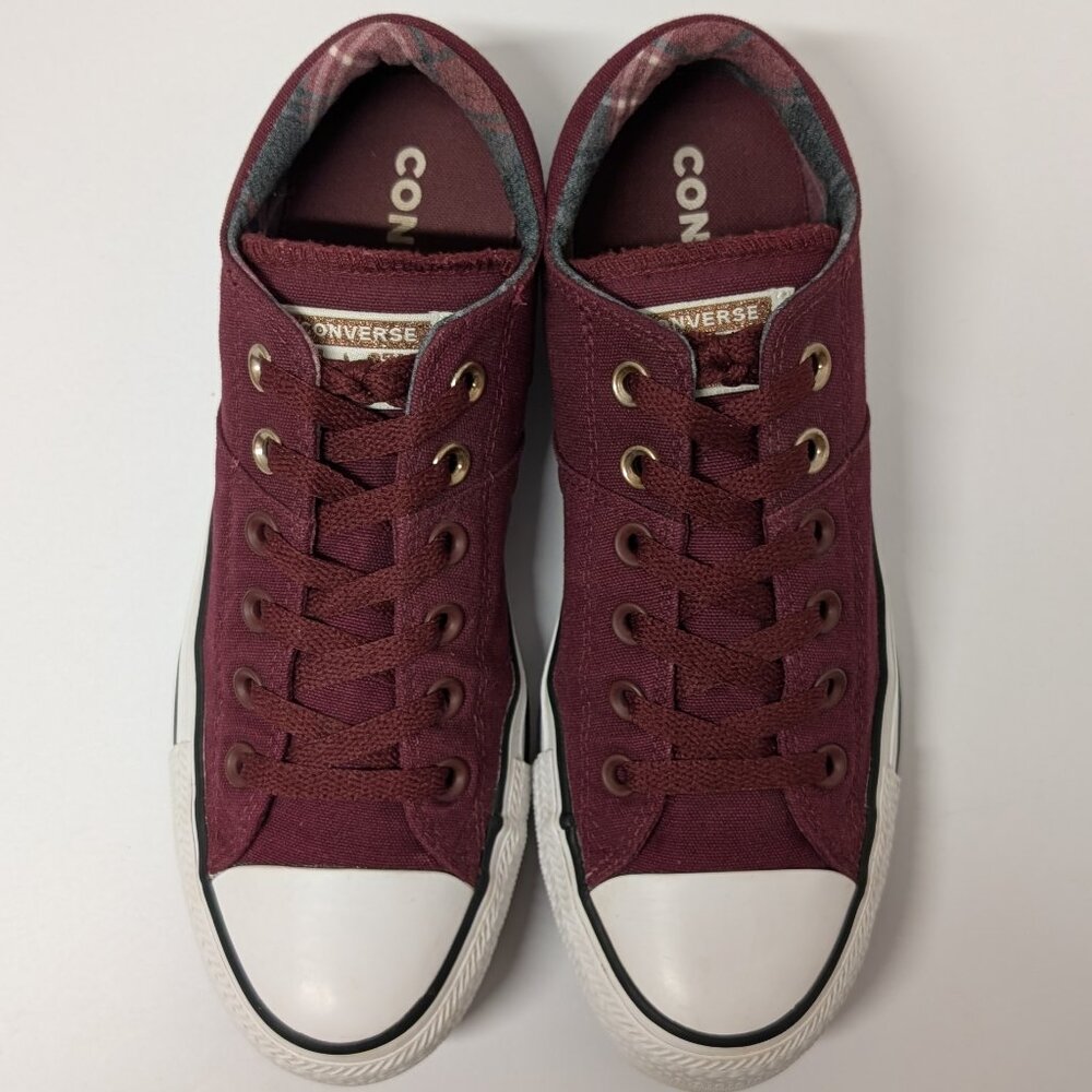 Converse 561739F Women's Madison Ox Low Top Sneaker in Dark Burgundy - Picture 3 of 16